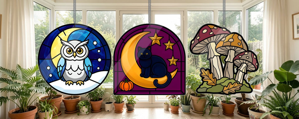 Animals and Nature acrylic suncatchers