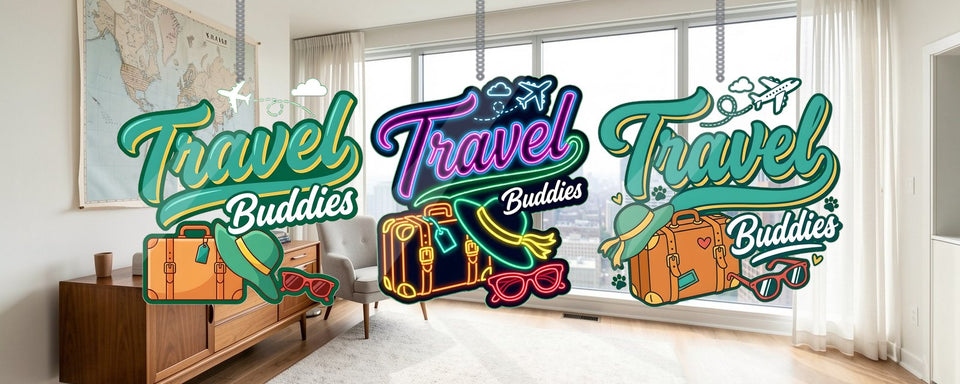 Travel and Adventure acrylic suncatchers