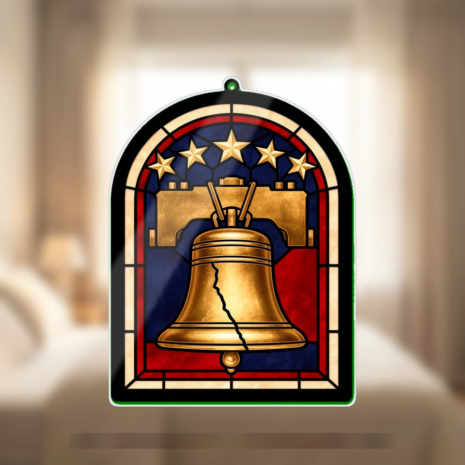 Liberty Bell Stars Arch Acrylic Suncatcher