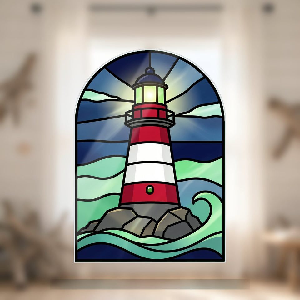 Lighthouse Ocean Arch Acrylic Suncatcher