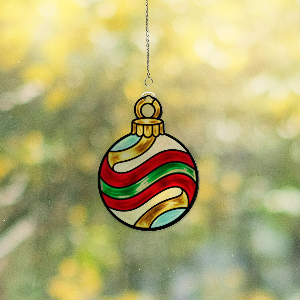Vintage Ornament Swirl Acrylic Suncatcher