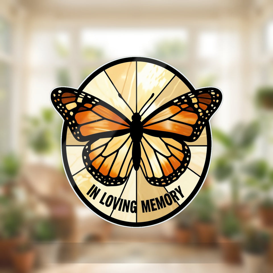 Monarch Butterfly Memorial Acrylic Suncatcher