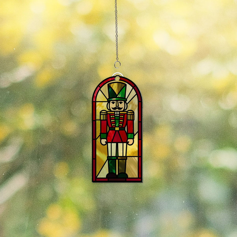Nutcracker Soldier Arch Acrylic Suncatcher