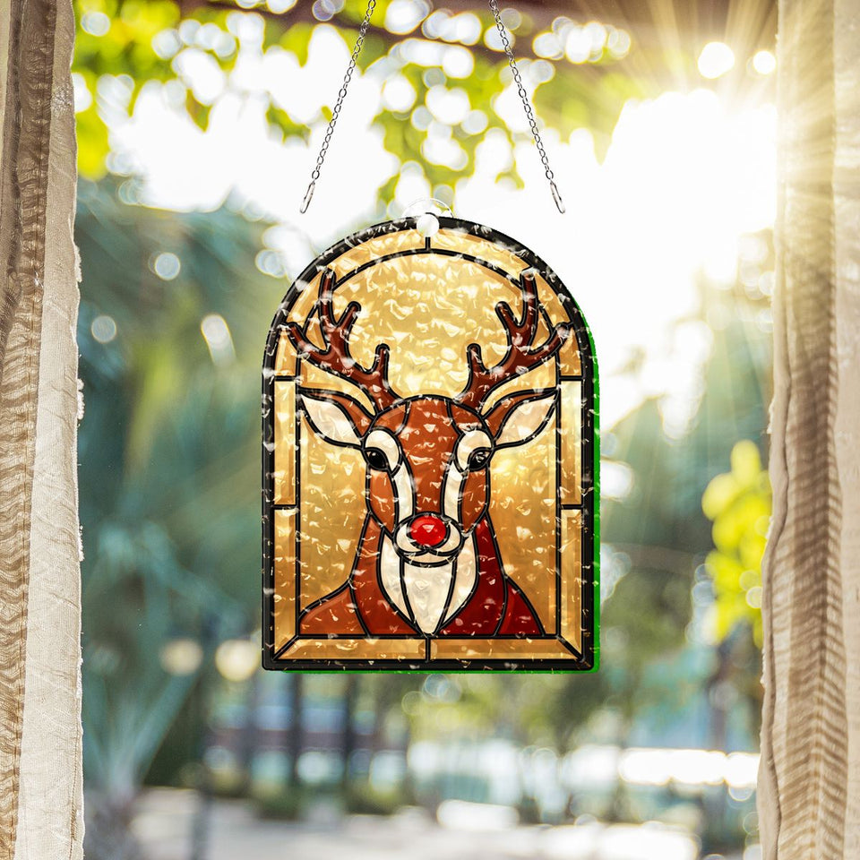 Reindeer Antler Arch Water Ripple Suncatcher