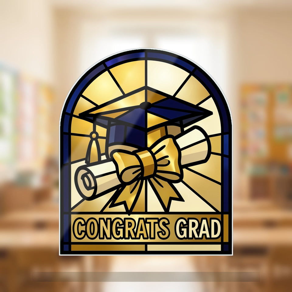 Graduation Cap Diploma Arch Water Ripple Suncatcher