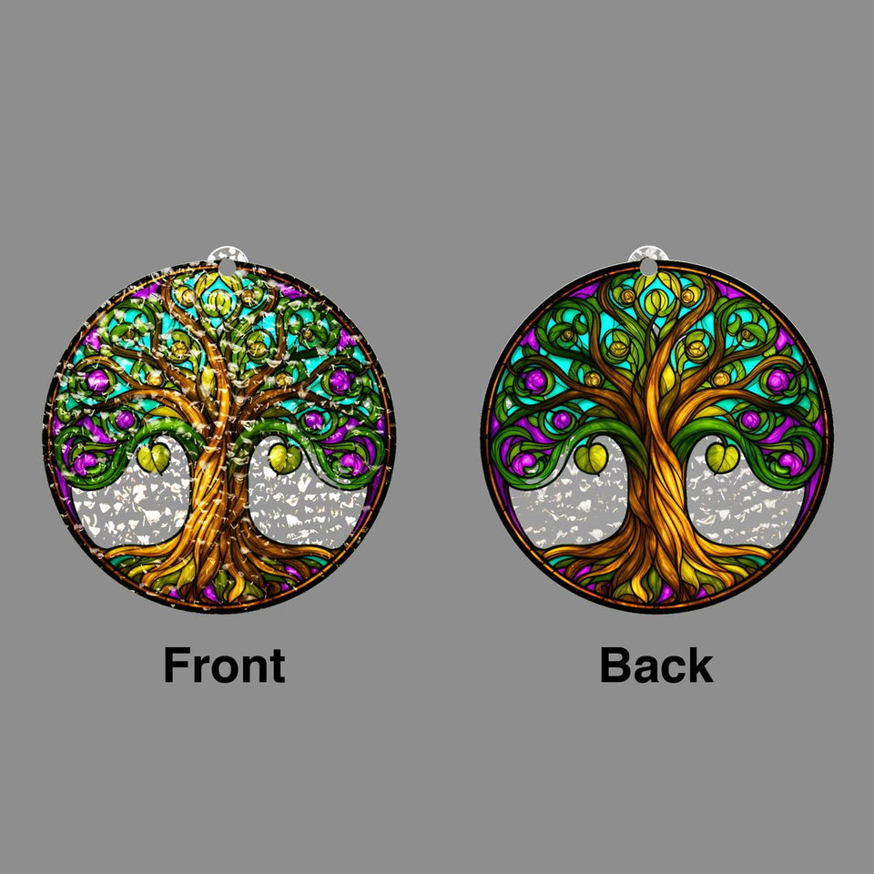 Tree of Life Memorial Circle Water Ripple Suncatcher