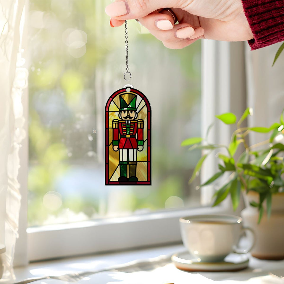 Nutcracker Soldier Arch Acrylic Suncatcher