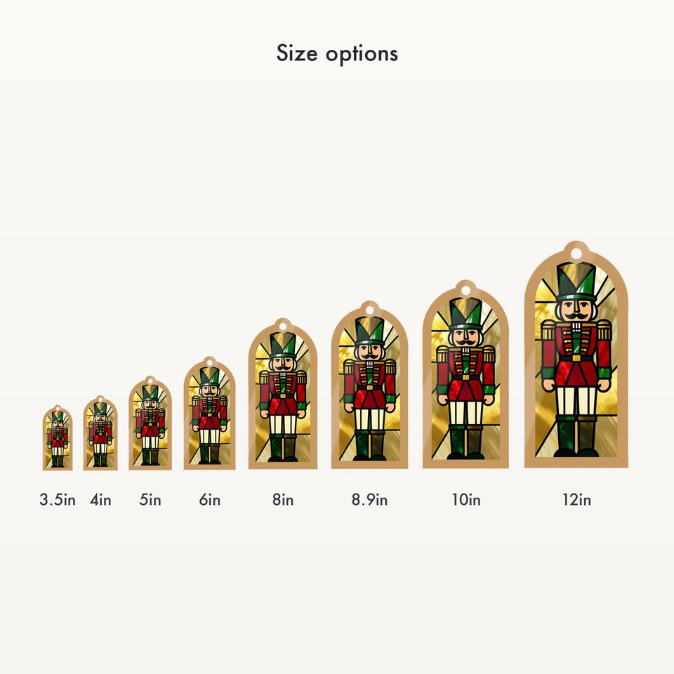 Nutcracker Soldier Arch Window Hanging Suncatcher