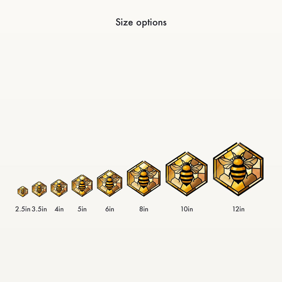 Honeybee Honeycomb Hexagon Water Ripple Suncatcher