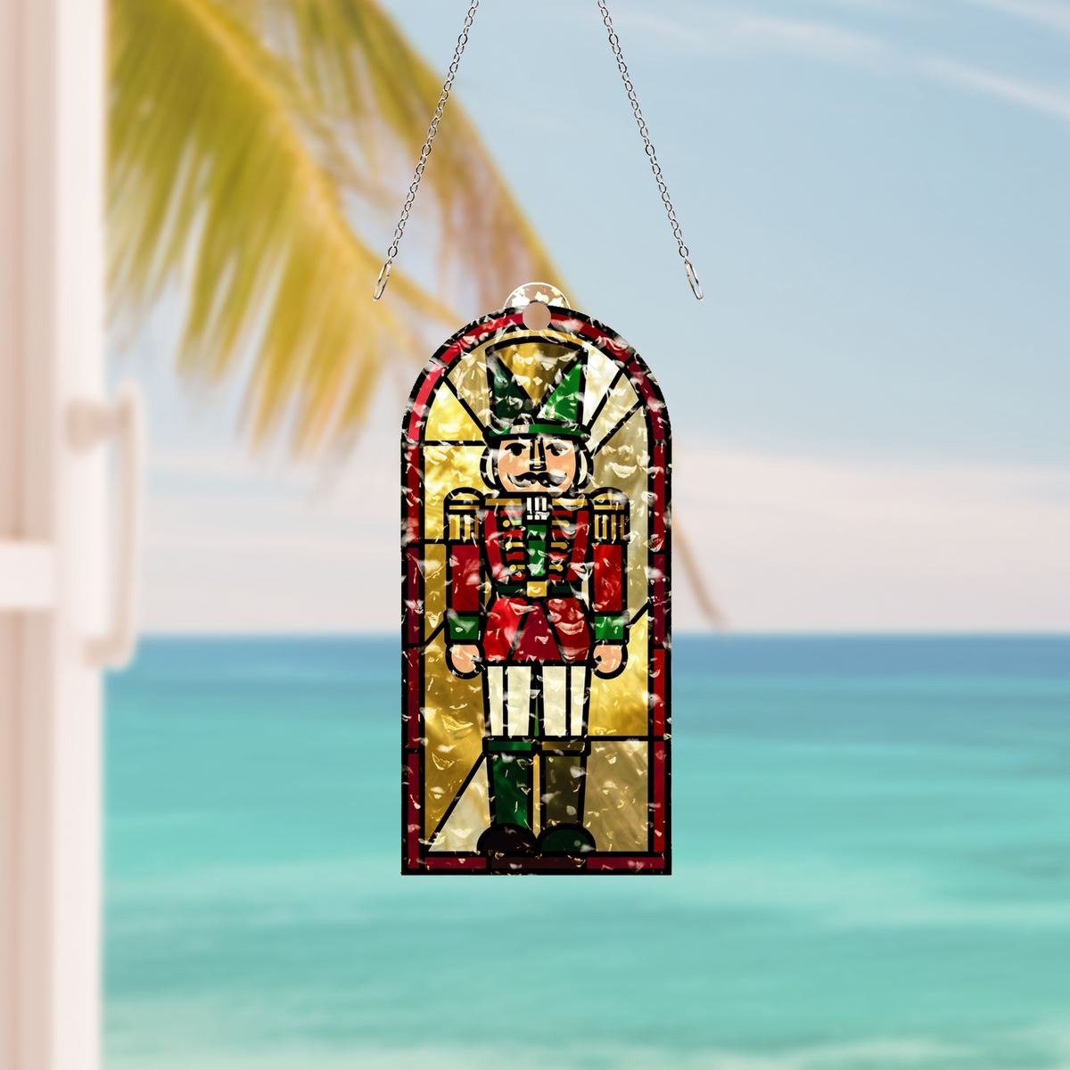 Nutcracker Soldier Arch Water Ripple Suncatcher