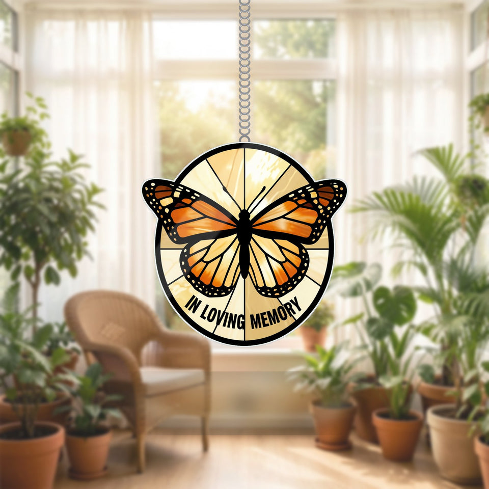 Monarch Butterfly Memorial Acrylic Suncatcher