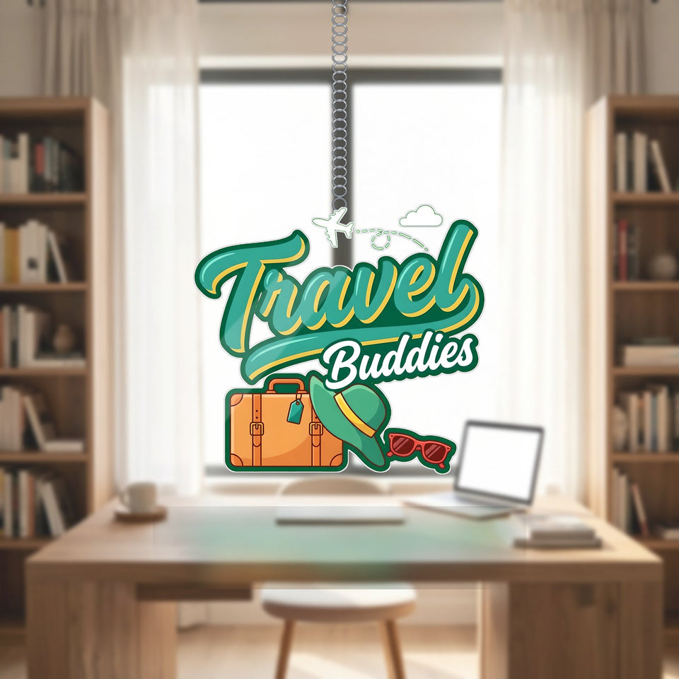 Travel Buddies Suitcase Acrylic Suncatcher